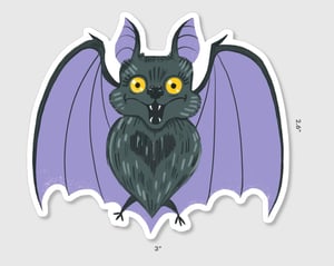 Bat Batty Spooky Halloween Kawaii Horror Sticker