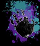 Image 3 of UNBREAKABLE BROOKE HAND PRINT ZIP HOODIE
