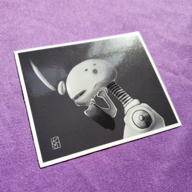 Robo Alien - 3" Sticker