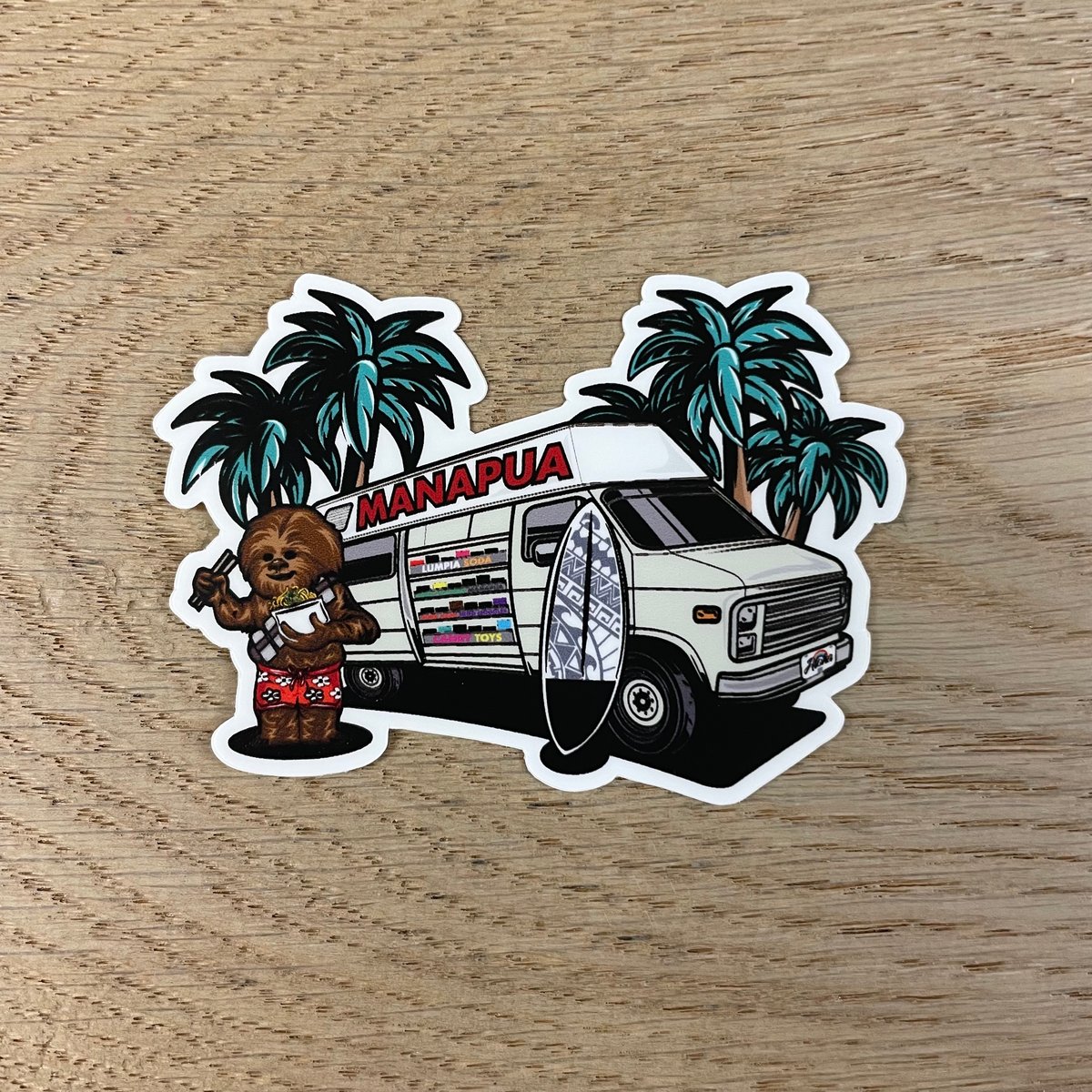 Chewy Grindz 3'' Vinyl Sticker / Pipe Dreams Surf Co