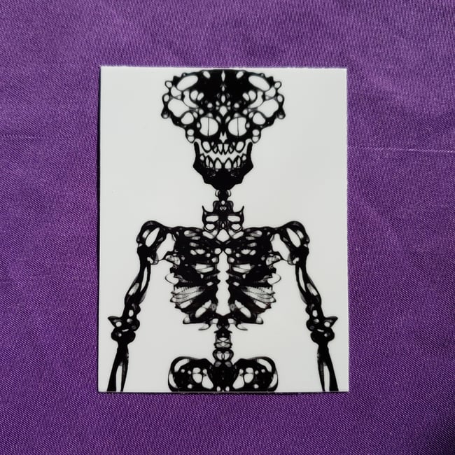 Spooky Skelly - 3" Sticker