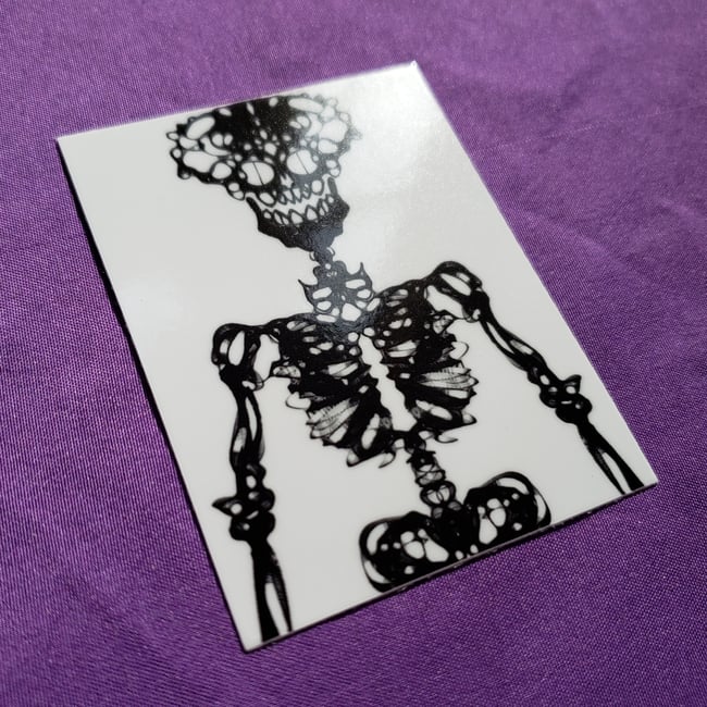 Spooky Skelly - 3" Sticker
