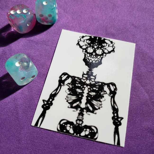 Spooky Skelly - 3" Sticker
