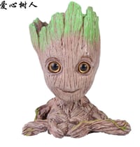 Image 4 of New Stock Big size!!! Cute Tree Man Groot Decoration for Fish Tank with air stone