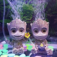 Image 1 of New Stock Big size!!! Cute Tree Man Groot Decoration for Fish Tank with air stone
