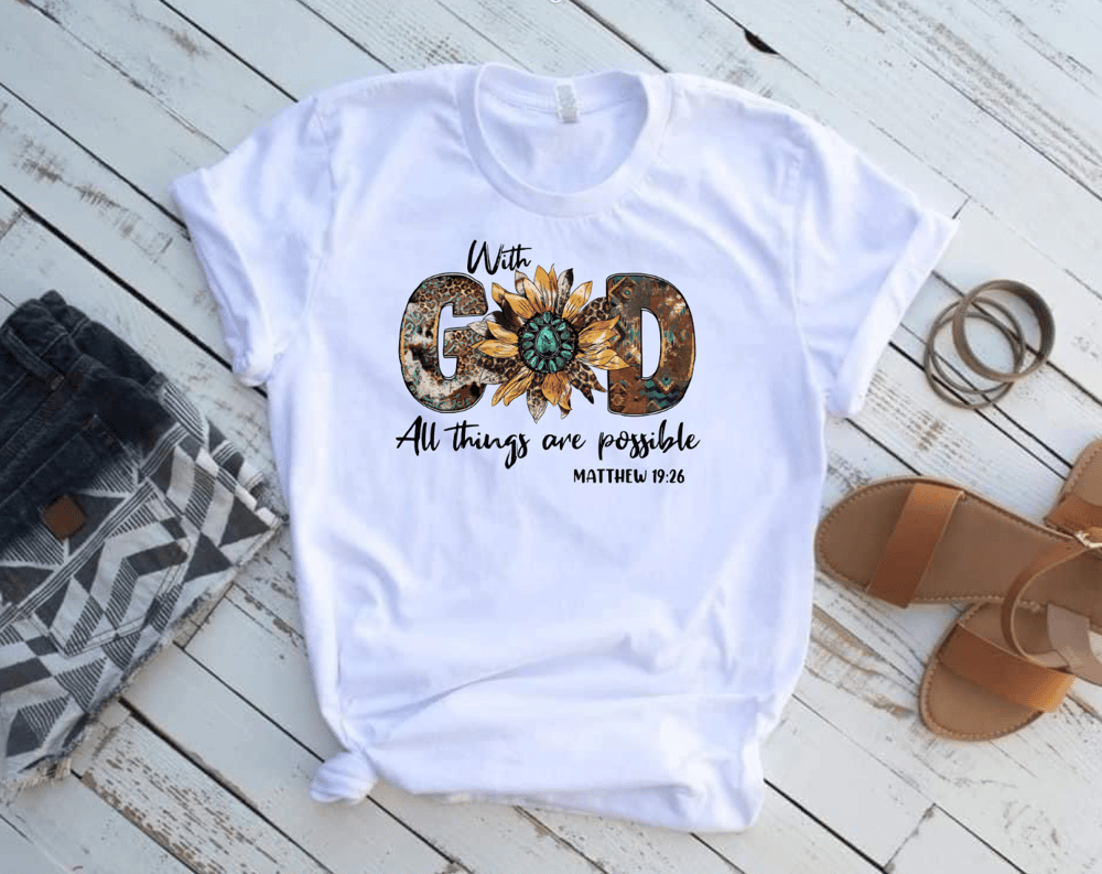 Image of "With God, All things are Possible" Tee