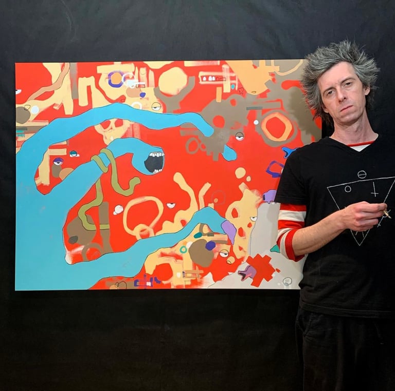 3holes (original painting) Image 2