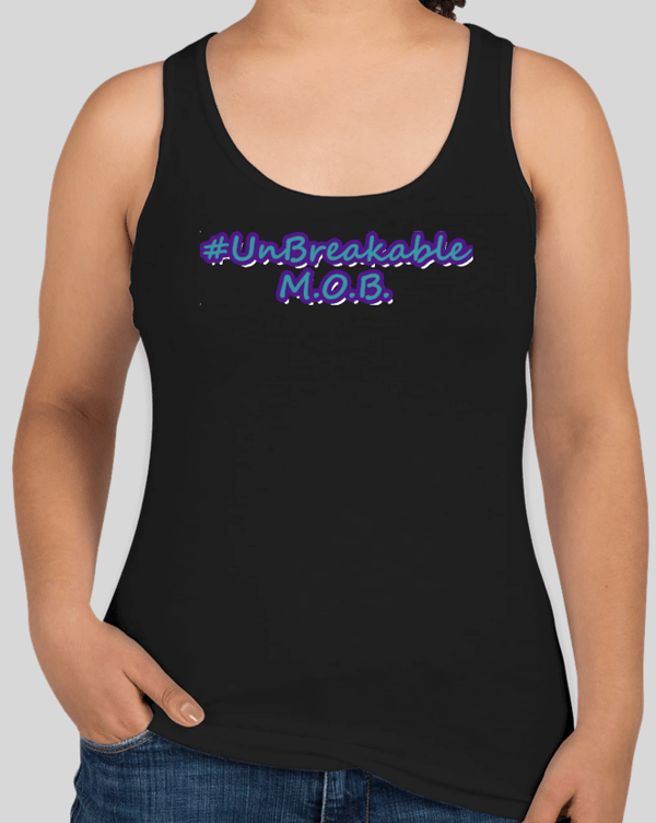 Image of UNBREAKABLE MOB WOMENS RAZOR BACK TANKS