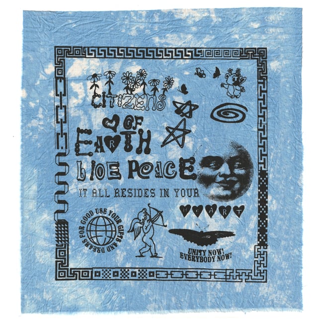 Live Peace Flag Print