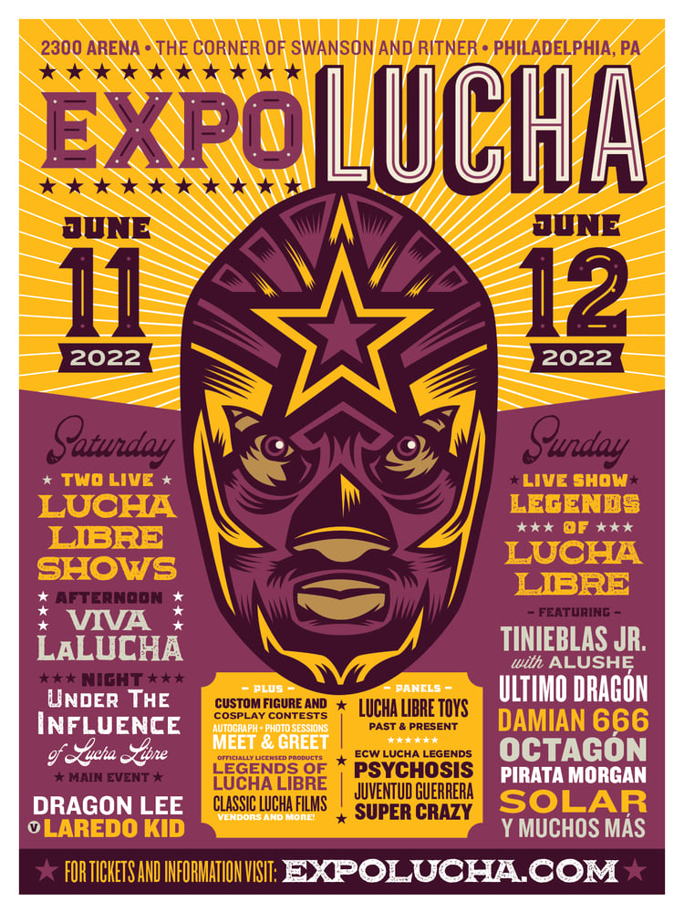 Image of SATURDAY EXPO LUCHA CONVENTION - PURCHASE AT DOOR NOW