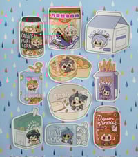 B grade genshin snack sticker set