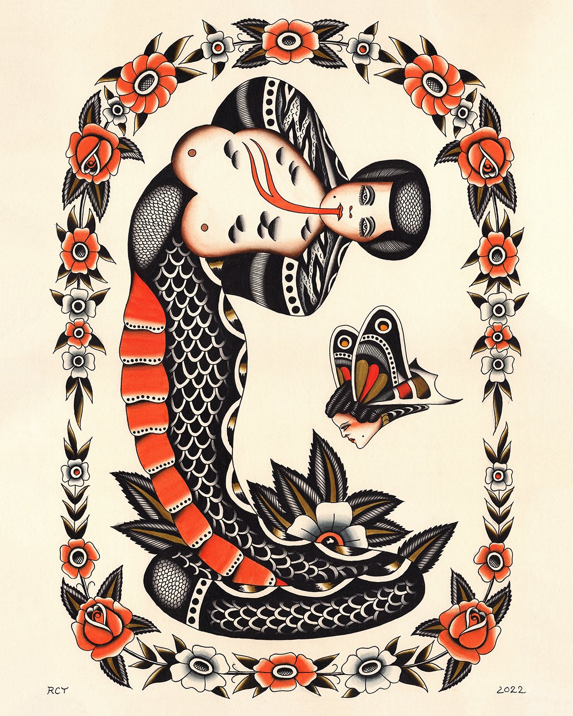 Image of Snake Lady Giclee Print