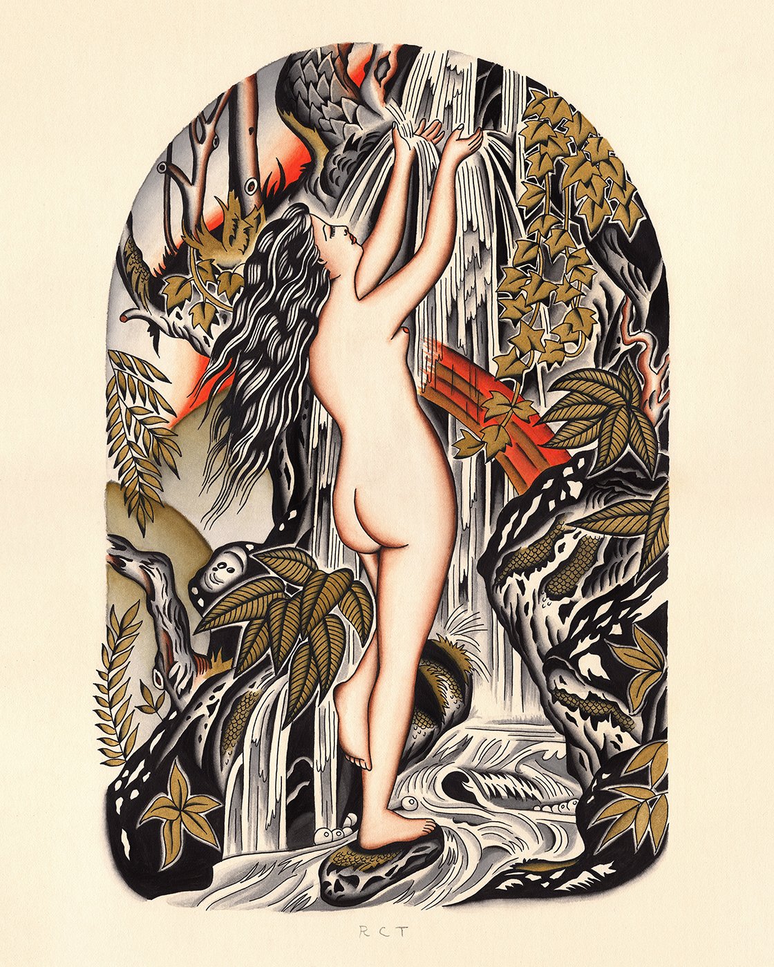 Image of Waterfall Giclee Print