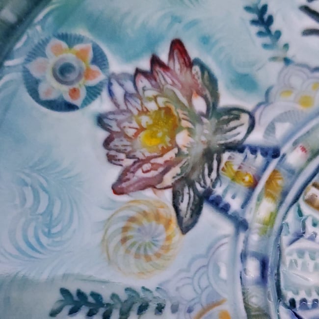 Frog Song Lotus Oil Plate