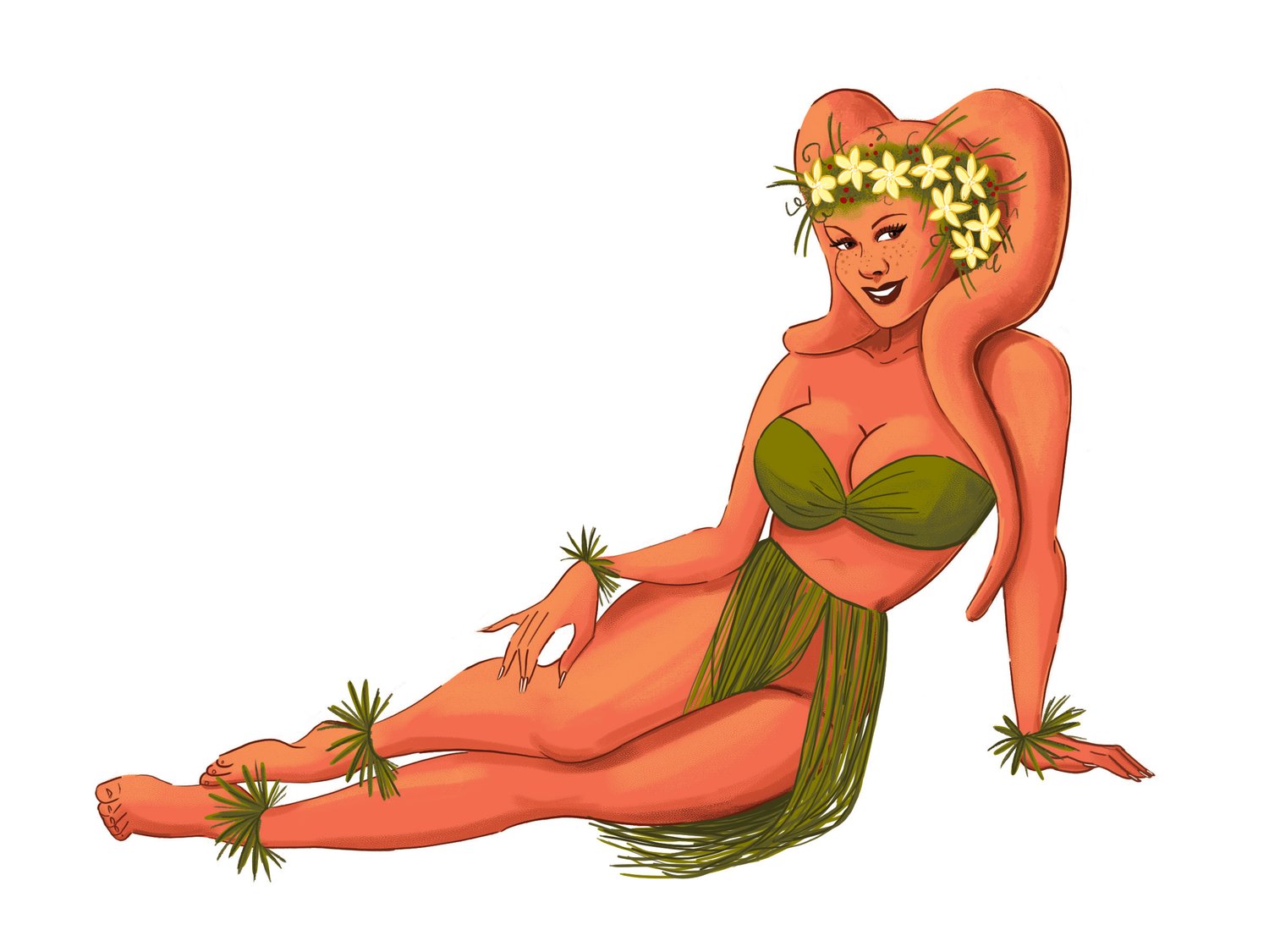 Hula Twi'lek Tiki Vinyl Sticker 