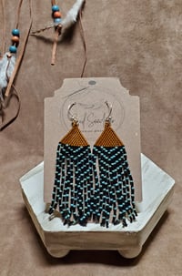 Chevron striped fringe