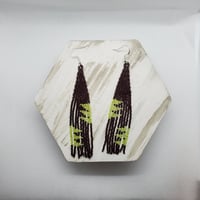 Brown and green tropical fringe
