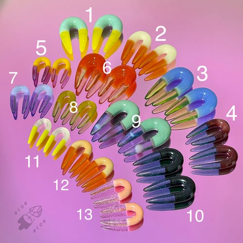 Image of Bi-Colored Teefs Ear Hangers