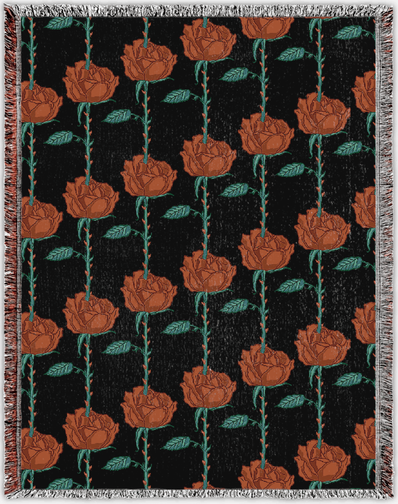 Image of Roses Woven 
