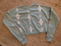 Aztec crop jumper