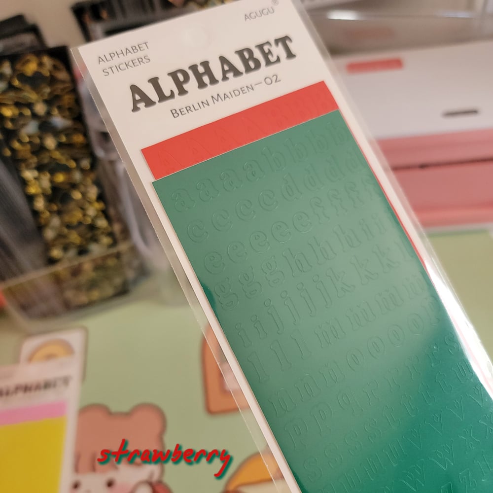 Image of ALPHABET DECO STICKERS