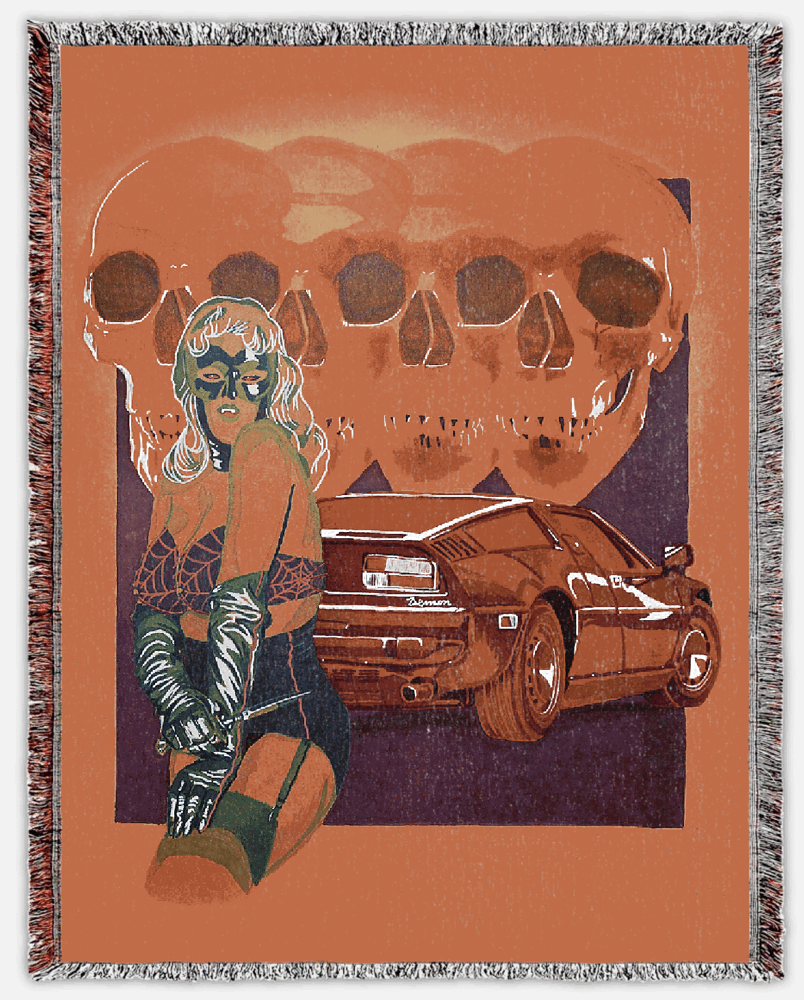 Image of The Demon Woven Blanket PREORDER