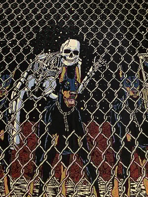 Image of   'Midnight Roses' Woven Blanket