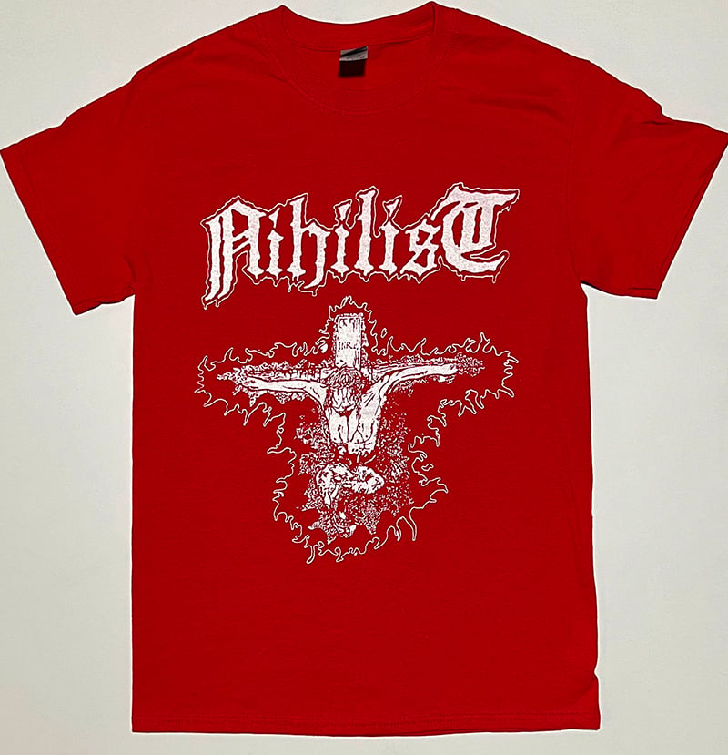 Image of Nihilist "Radiation Sickness" Red T shirt