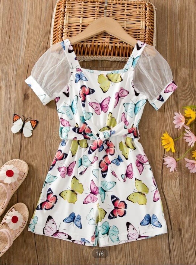 FLOWER & BUTTERFLY ROMPER