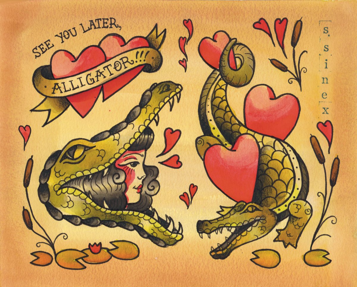 Alligator Mini Print Shawnee Tattoos