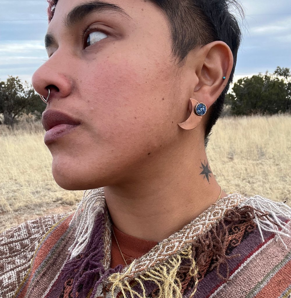 Image of Reconstructed Lapis Lazuli Copper Studs