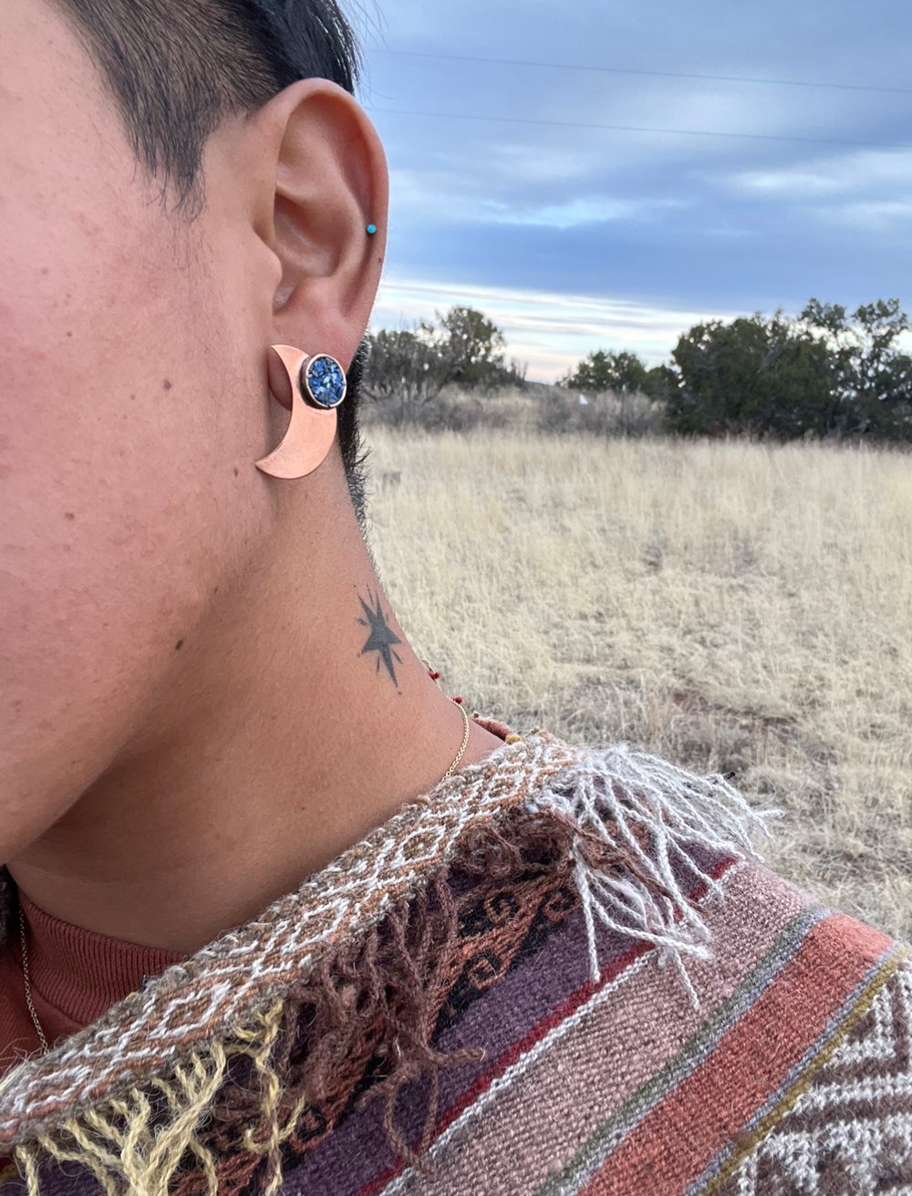 Image of Reconstructed Lapis Lazuli Copper Studs