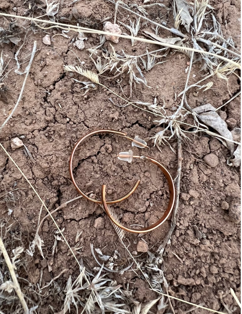 Image of Copper Hoops