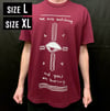 we are watching and you are boring - White on Wine red ONE OF A KIND size L/XL