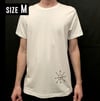 Chaos Eye  T-shirt BLACK on WHITE   ONE OF A KIND  size MEDIUM
