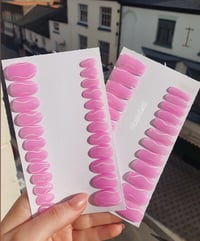 Image 1 of Pink Jelly Waves Press On Collection (24 Set)
