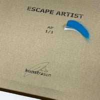 Image 5 of "Escape Artist" Artist Proof 1/1 Original on 50x50cm Deep Edge Canvas