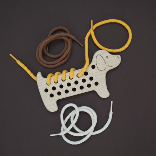 Image of Jouet de laçage Chien