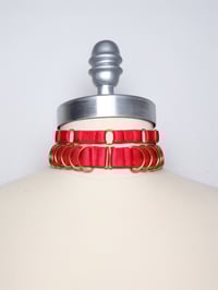 Image 4 of Satin choker with D-rings 