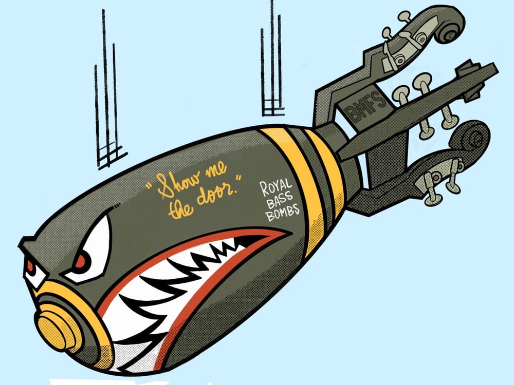 Royal Bass Bomb Pin - OG Show Me The Door Edition #'d/50
