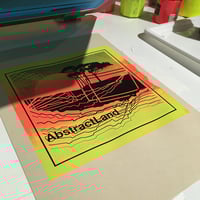 Image 5 of ABSTRACTLAND FLUOS craft Estampe format 29,7cm x 42cm