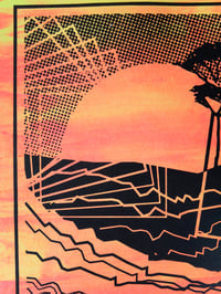 Image 2 of ABSTRACTLAND FLUOS craft Estampe format 29,7cm x 42cm