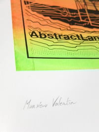 Image 4 of ABSTRACTLAND FLUOS Estampe format 29,7cm x 42cm