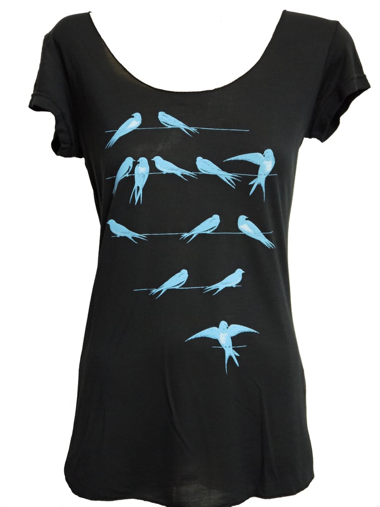 Image of BIRD ON A WIRE MODAL TEE