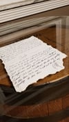 Hand written lyrics