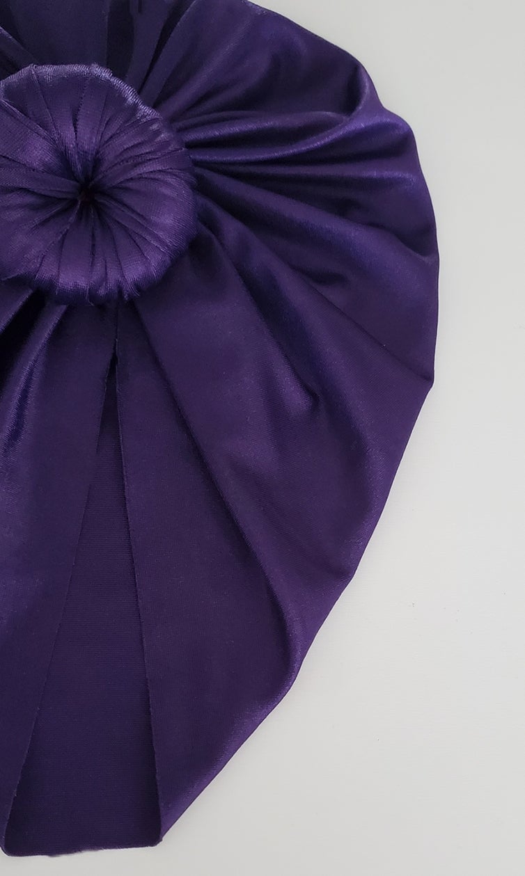 Image of Purple swim turban