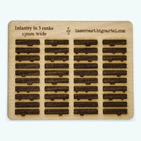 Image 2 of 2mm Scale Black powder era formations for 25mm wide bases