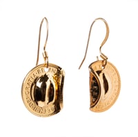 Image 1 of Earrings | Diggers Sixpence | Pierced