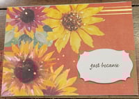 Image 3 of Sunflowers- Just Because- **Ukrainian Refugee Fundraiser**