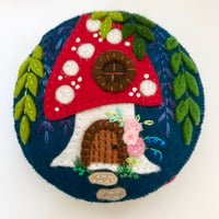 Image 4 of PDF downloadable pattern - Mushroom Fairy House pincushion